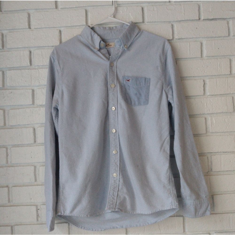 Collared Stripped Hollister Shirt Men's Size Small